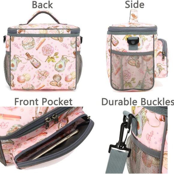 Insulated Reusable Lunch Bag Adult Large Lunch Box for Women and Men with Adjust - Picture 5 of 8